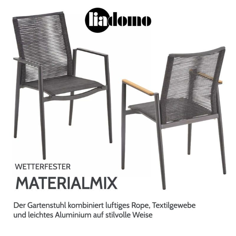 Liadomo "Mannoli" Stapelstuhl mit Rope