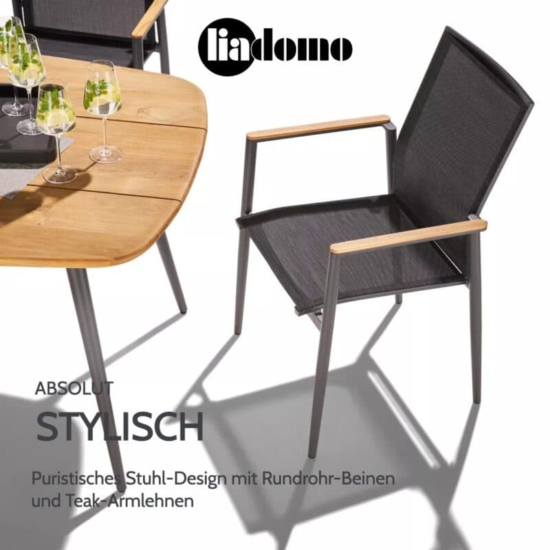 Liadomo "Mannoli" Stapelstuhl mit Textilgewebe
