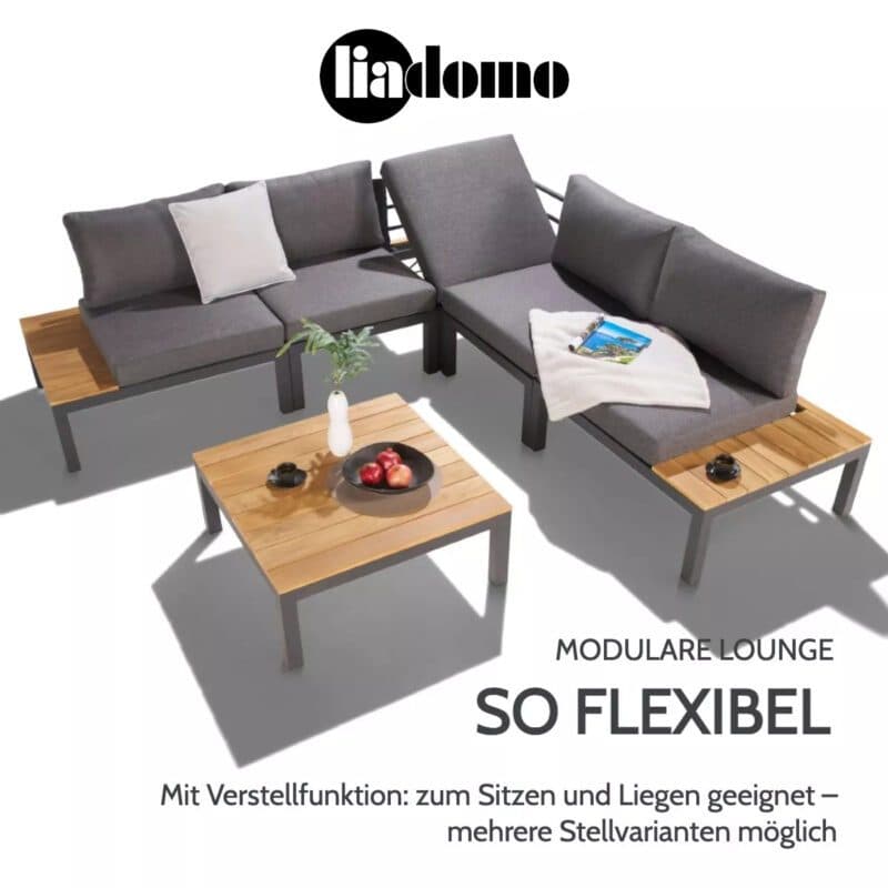 Liadomo "San Carlo" Loungeset mit Verstellfunktion