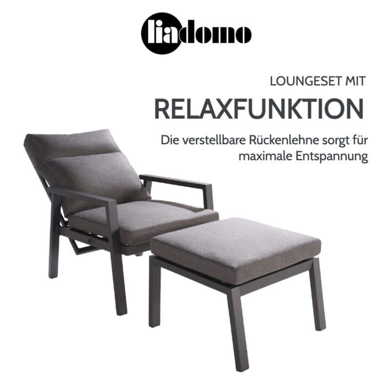 Liadomo "Scapoli" Loungesessel mit Loungehocker