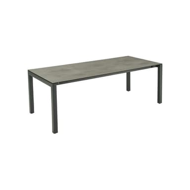 CASA DOMA "Amato" Ausziehtisch 210/270/330x100 cm, Edelstahl anthrazit, HPL Chromix anthrazit