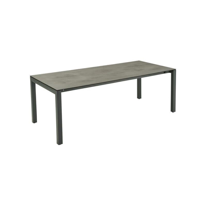 CASA DOMA "Amato" Ausziehtisch 210/270/330x100 cm, Edelstahl anthrazit, HPL Chromix anthrazit