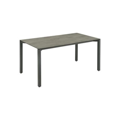 CASA DOMA "Campana" Gartentisch 160x90cm, Alu anthrazit, HPL chromix anthrazit