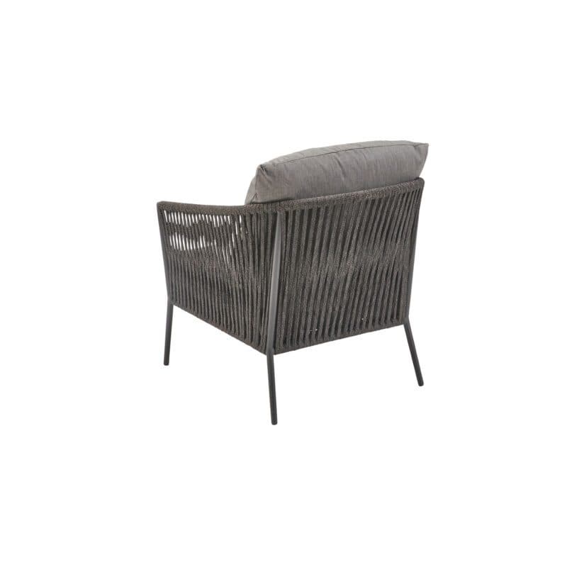 CASA DOMA "Falcone" Loungesessel, Aluminium anthrazit, Rope anthrazit