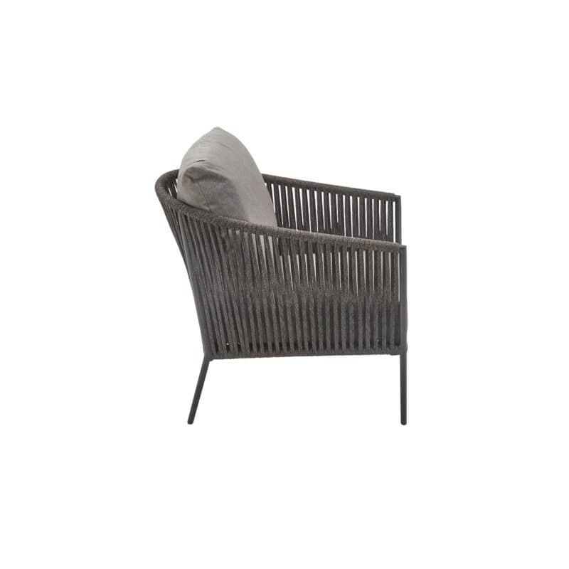 CASA DOMA "Falcone" Loungesessel, Aluminium anthrazit, Rope anthrazit