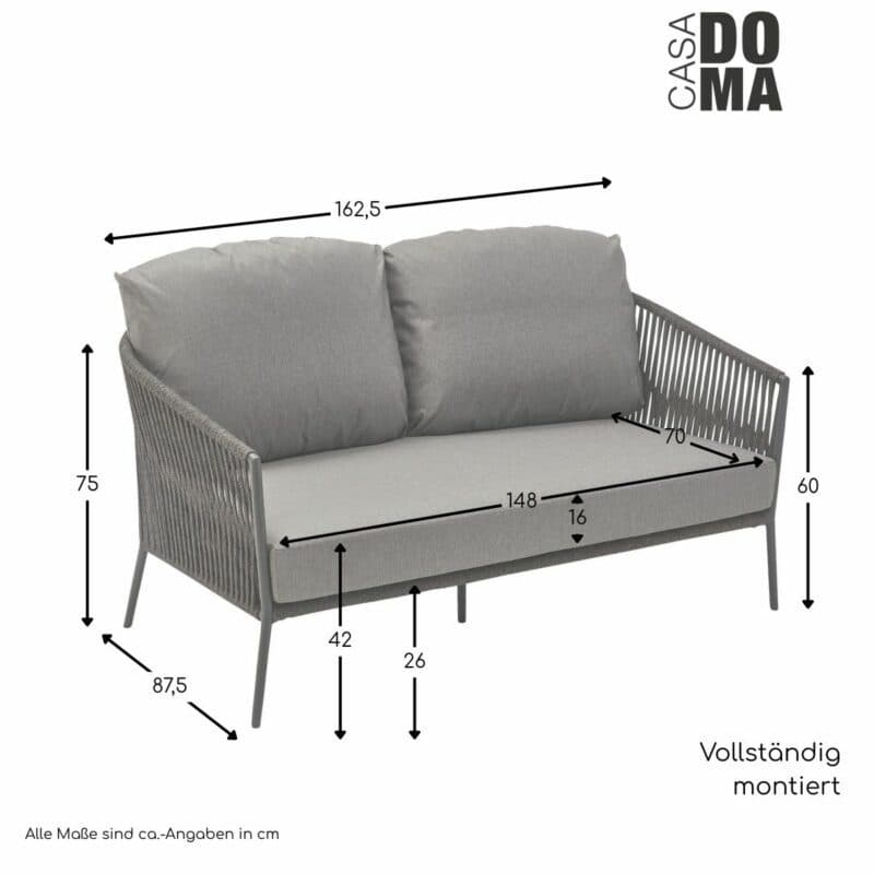 CASA DOMA "Falcone" Loungesofa, Maße in cm