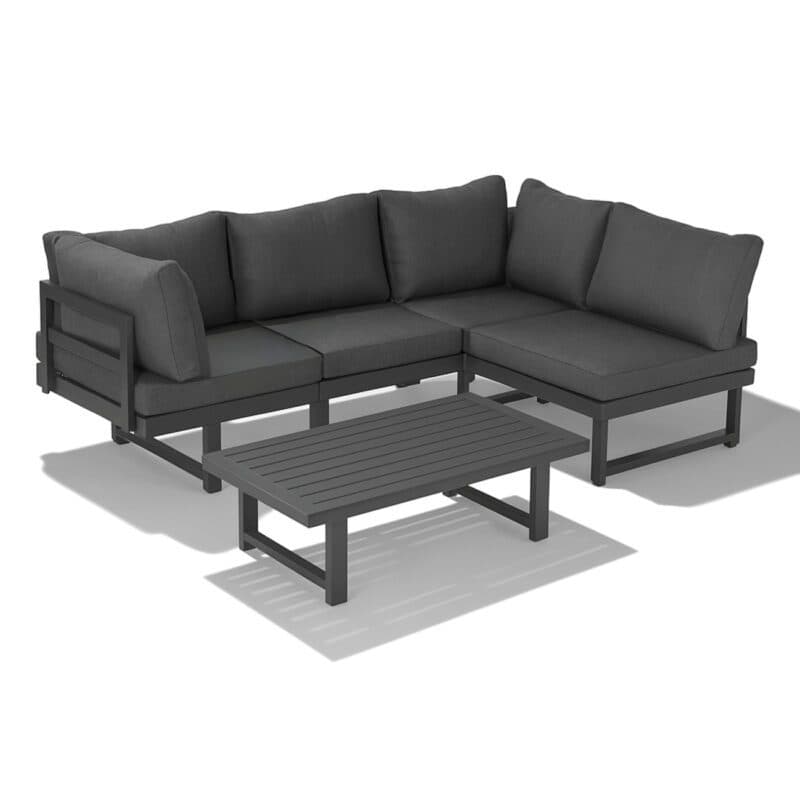 Liadomo "Callipo" Loungeset, Alu anthrazit, Kissen Olefin grau