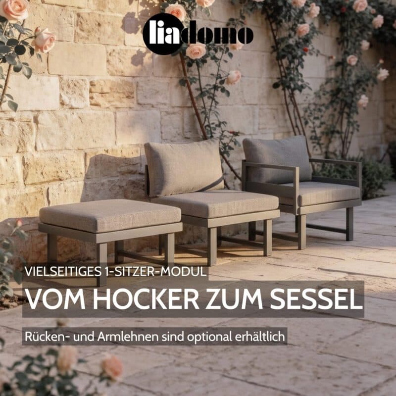 Liadomo "Callipo" Hocker/1-Sitzer-Modul (Bild KI-generiert)