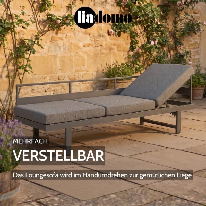 Liadomo "Callipo" Loungebank/Liege mit Verstellfunktion (Bild KI-generiert)