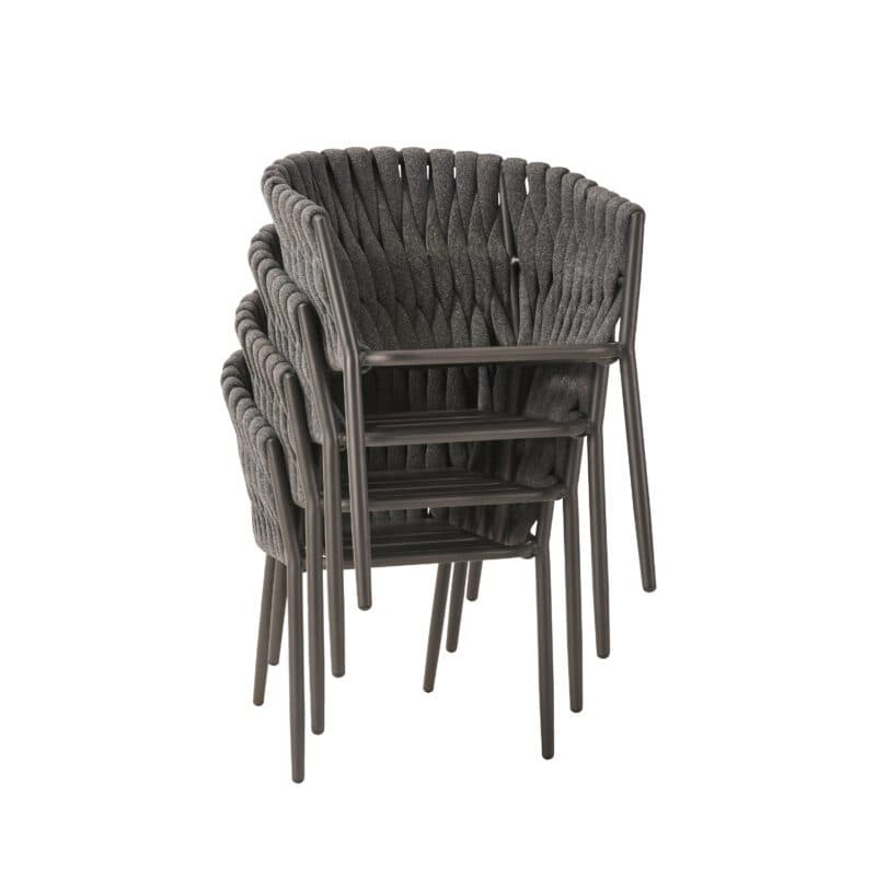 Liadomo "Carano" Diningsessel, Alu anthrazit, Socks anthrazit