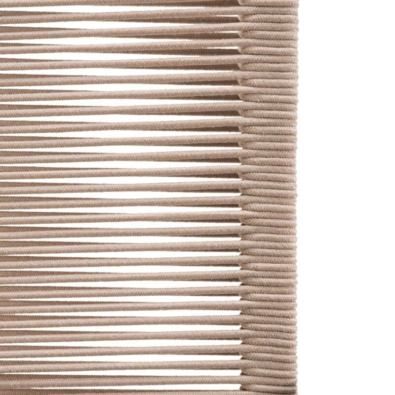 Liadomo "Limbadi" Gartenstuhl, Alu anthrazit, Textilgewebe anthrazit, Rope beige