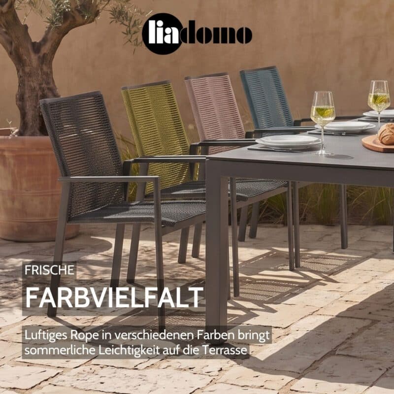 Liadomo "Limbadi" Stapelstuhl (Bild KI-generiert)