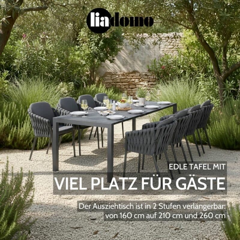 Liadomo "Marano" Ausziehtisch (Bild KI-generiert)