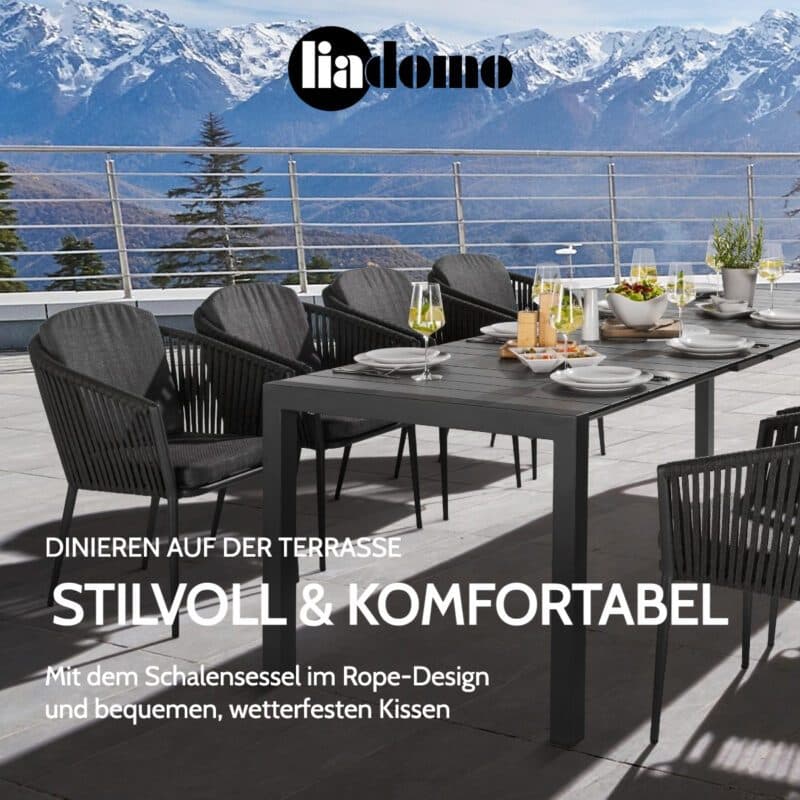 Liadomo "Carano" Stapelsessel Rope-Bespannung