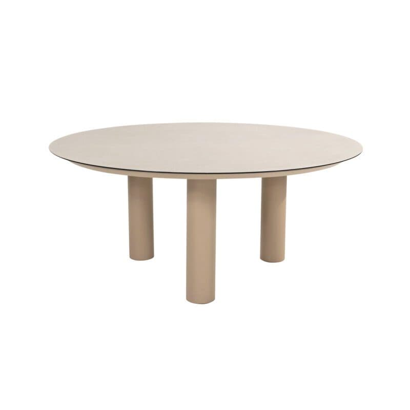 4Seasons Outdoor "Donato" Diningtisch 160 cm, Aluminium latte, Tischplatte Glaskeramik hellgrau