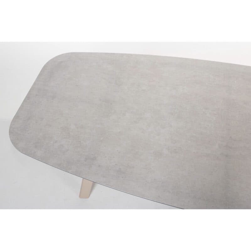 4Seasons Outdoor "Manolo" Gartentisch 240x103 cm, Gestell Aluminium latte, Tischplatte Keramik hellgrau