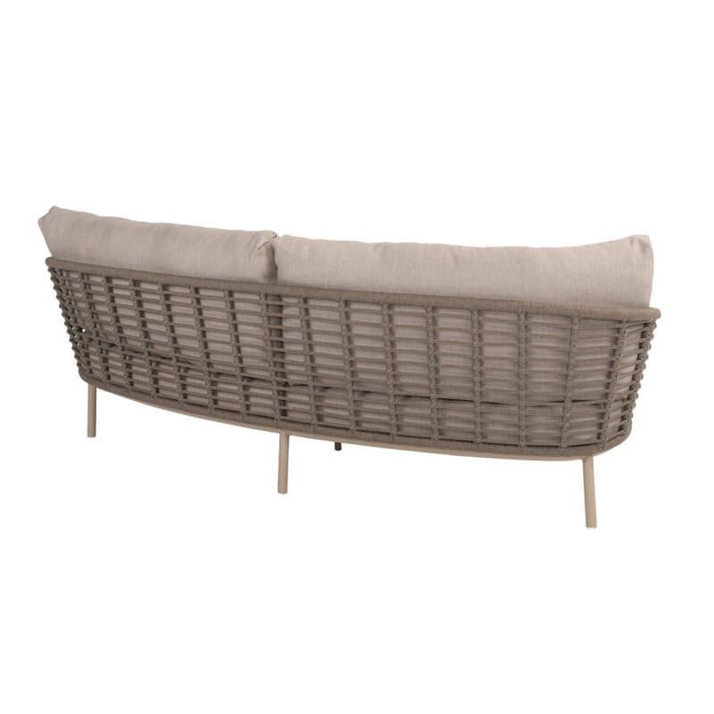 4Seasons Outdoor "Puglia" Loungesofa 3-Sitzer, Gestell Aluminium latte, Rope taupe, Bezug latte