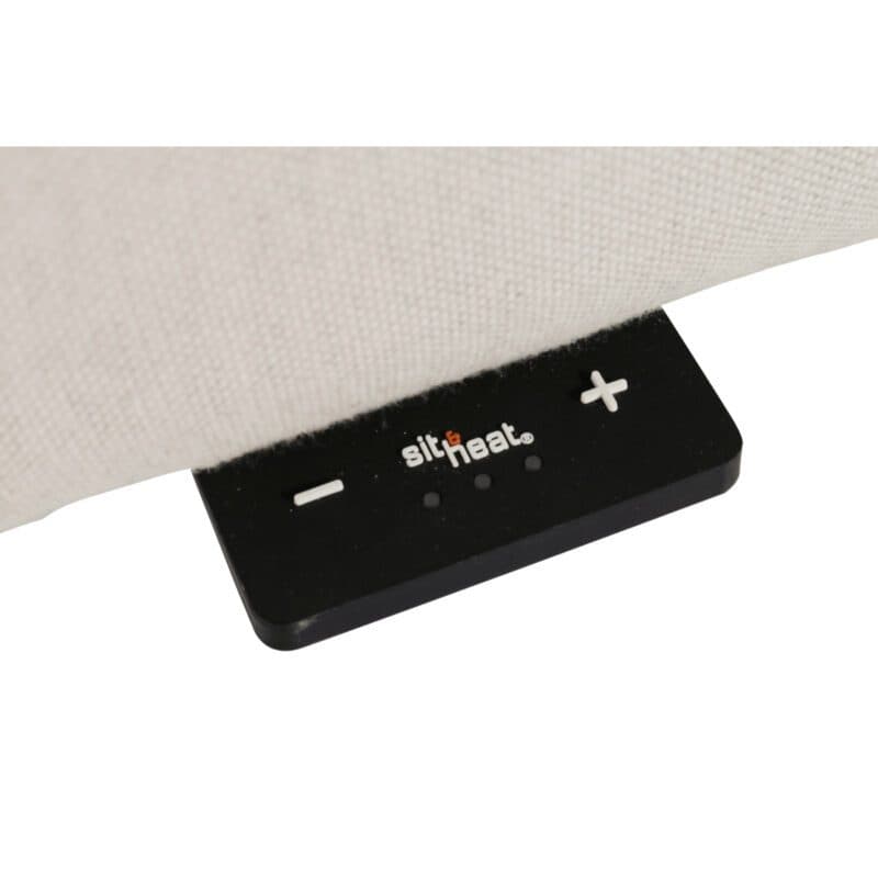 Hartman "Monaco" Loungeset sit&heat®, Aluminium schwarz, Easy Dry Foam, Bezug Sunbrella® chalk grey