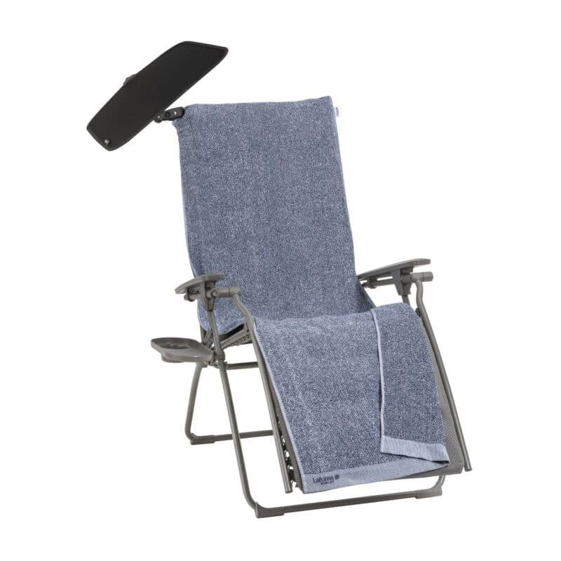 Lafuma Relaxsessel "Evolution All In One", Stahlrohr titane, Textilgewebe BeComfort® ash grey
