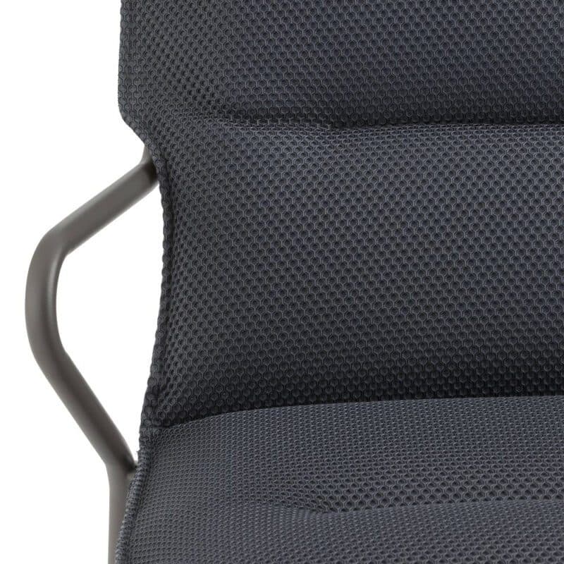 Lafuma "Vence" Loungesessel und -bank, Gestell Stahl titane, Bespannung Batyline® DUO grey, abnehmbare Polsterung BeComfort® dark grey