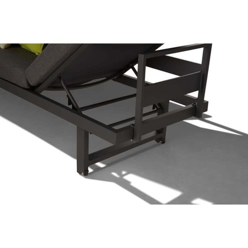 Liadomo "Callipo" Multifunkionsliege 216x60x35 cm, Alu anthrazit, Bezug Olefin grau