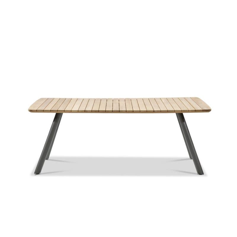 Musterring "Schweden" Gartentisch 200x90 cm, Aluminium anthrazit, Teak