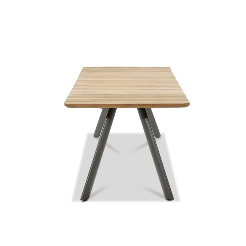 Musterring "Schweden" Gartentisch 200x90 cm, Aluminium anthrazit, Teak