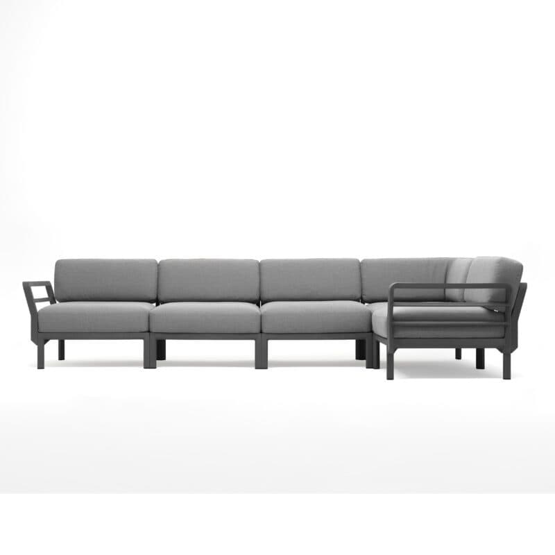 NARDI "Maximo" Loungeset, Kunststoff basalto, Kissen Sunbrella® lava