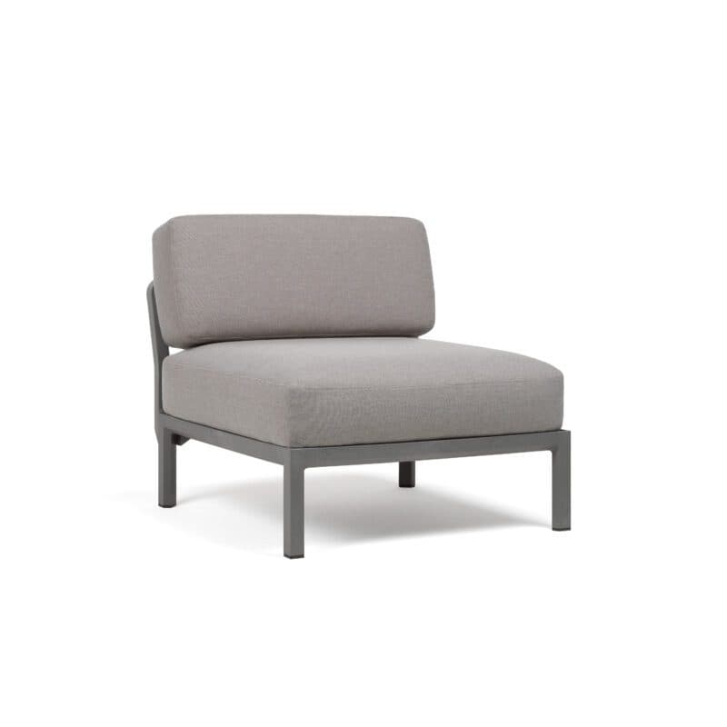 NARDI "Maximo" Lounge-Mittelteil, Kunststoff basalto, Kissen Sunbrella® lava