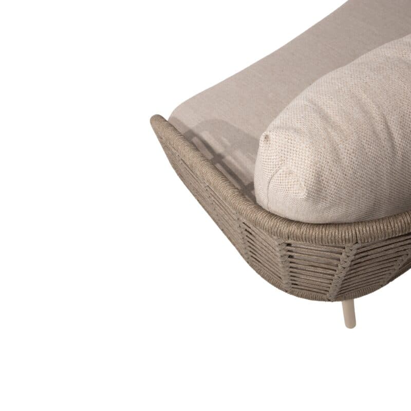 4Seasons Outdoor "Puglia" Loungeserie, Gestell Aluminium latte, Rope taupe, Bezug latte