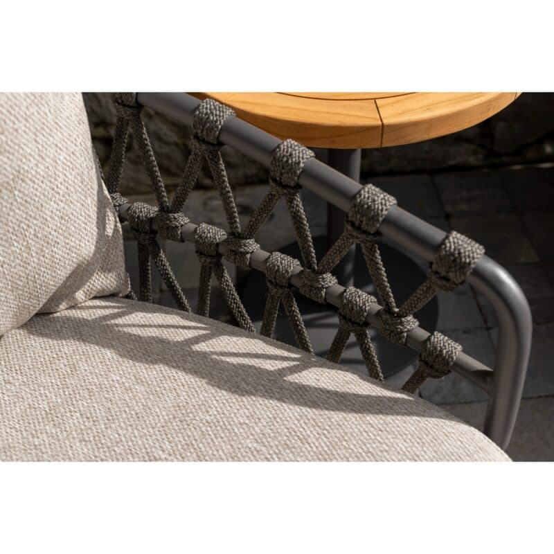 4Seasons Outdoor "Calpi" Loungesessel, Alu anthrazit, Rope anhrazit