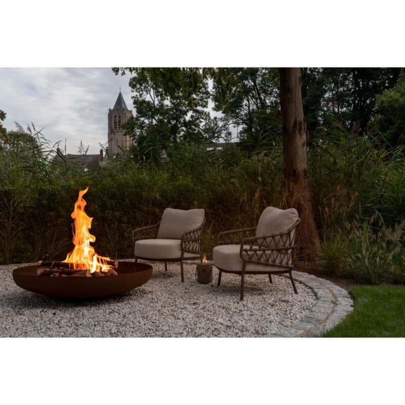 4Seasons Outdoor "Calpi" Loungesessel, Alu anthrazit, Rope anhrazit