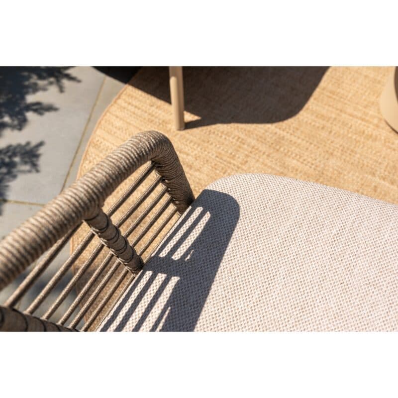 4Seasons Outdoor "Puglia" Loungeserie, Gestell Aluminium latte, Rope taupe, Bezug latte