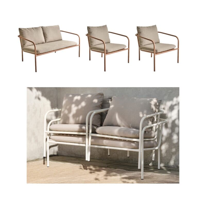 Brafab "Bendt" Loungeserie – Loungesofa und Loungesessel stapelbar