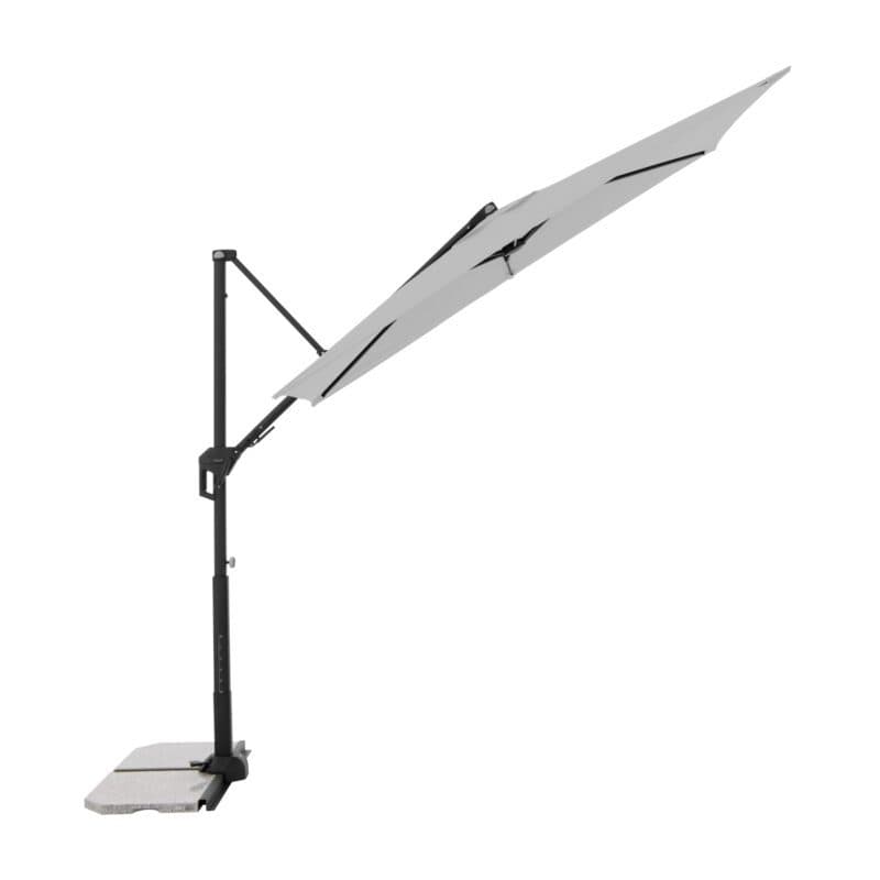 Doppler "Active Green Edition" Ampelschirm, rechteckig, 240x135 cm, Farbe 827 Hellgrau