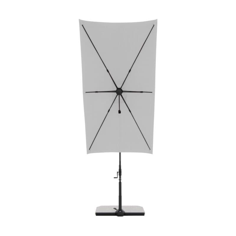 Doppler "Active Green Edition" Ampelschirm, rechteckig, 240x135 cm, Farbe 827 Hellgrau