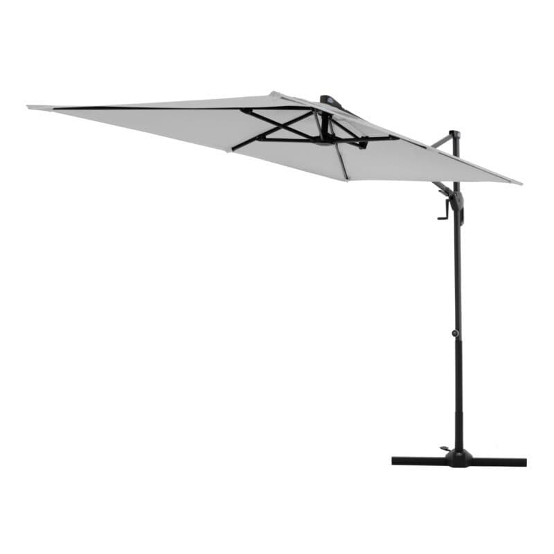 Doppler "Active Green Edition" Ampelschirm, rechteckig, 240x135 cm, Farbe 827 Hellgrau