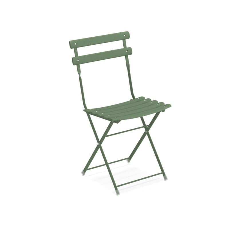 Emu "Arc en Ciel" Klappstuhl, Gestell und Sitzfläche Stahl grün