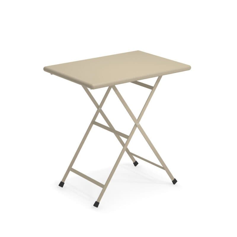 Emu "Arc en Ciel" Klapptisch 70x50 cm, Gestell und Tischplatte Stahl taupe