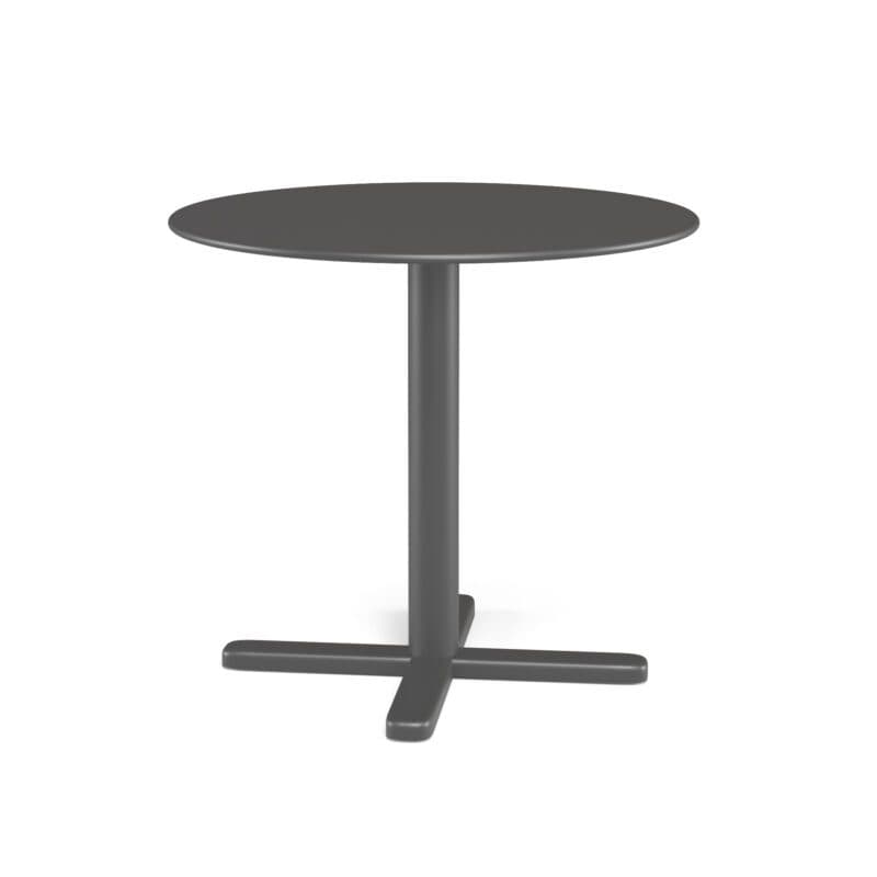 Emu "Darwin" Klapptisch Ø 80 cm, Gestell und Tischplatte Stahl eisen antik