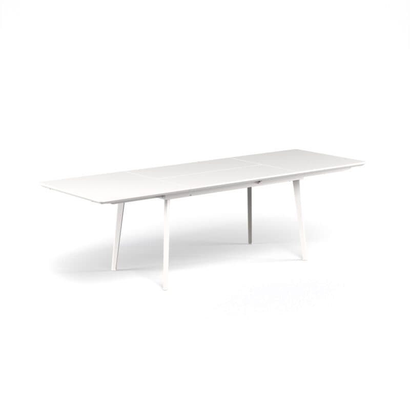 Emu "Plus4" Ausziehtisch 160/270x90 cm, Gestell und Tischplatte Stahl weiß