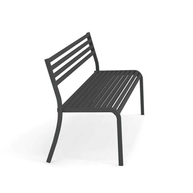 Emu "Segno" Gartenbank 168 cm, Gestell und Sitzfläche Stahl eisen antik