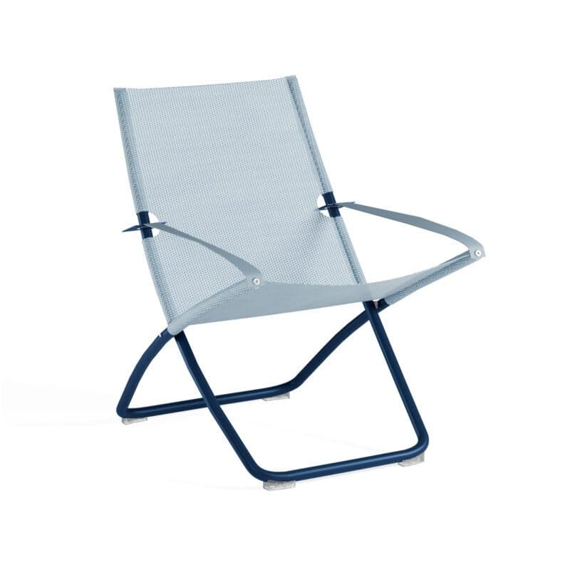 Emu "Snooze" Liegestuhl, Gestell Stahl saphirblau, Liegefläche Textilgewebe Emu-tex himmelblau