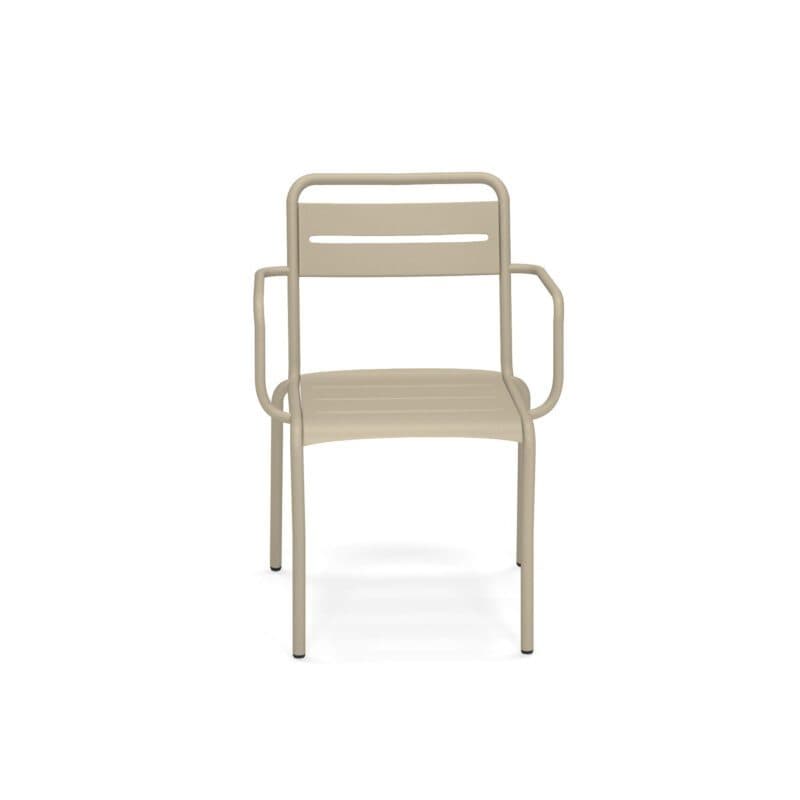 Emu "Star" Stapelstuhl, Gestell und Sitzfläche Stahl taupe