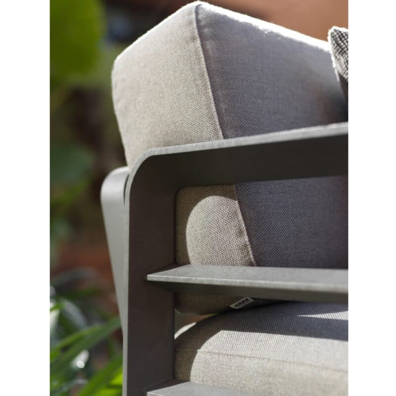 NARDI Serie "Maximo", Kunststoff basalto, Kissen Sunbrella® lava