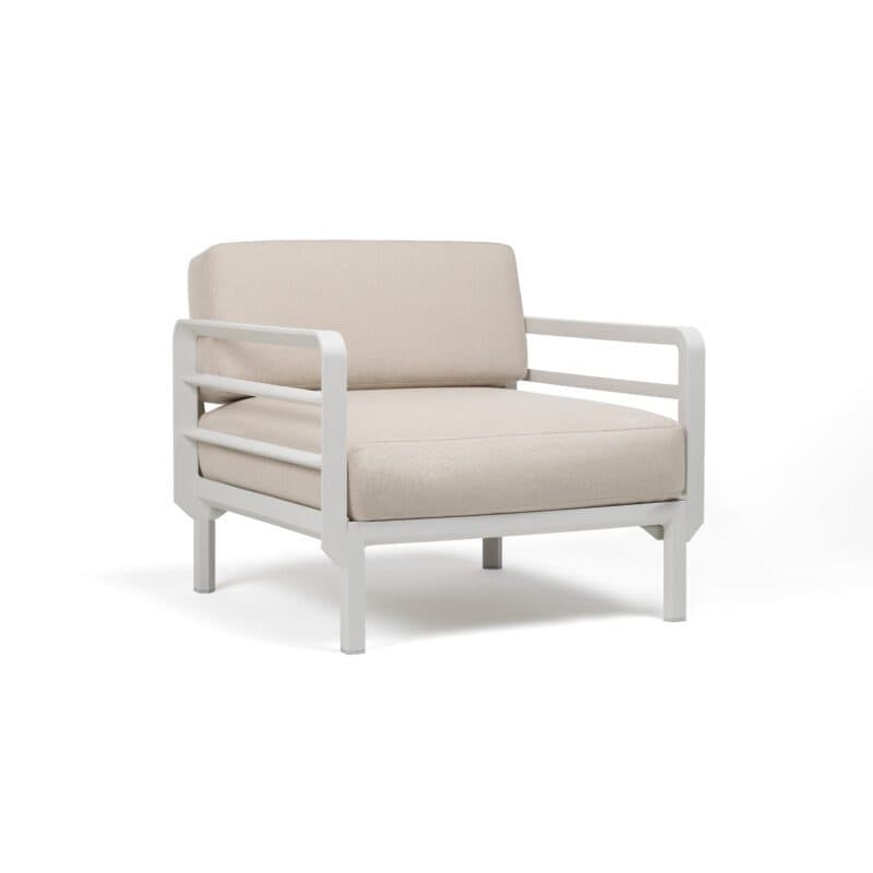 NARDI "Maximo" Loungesessel, Kunststoff gesso, Kissen Sunbrella® perla