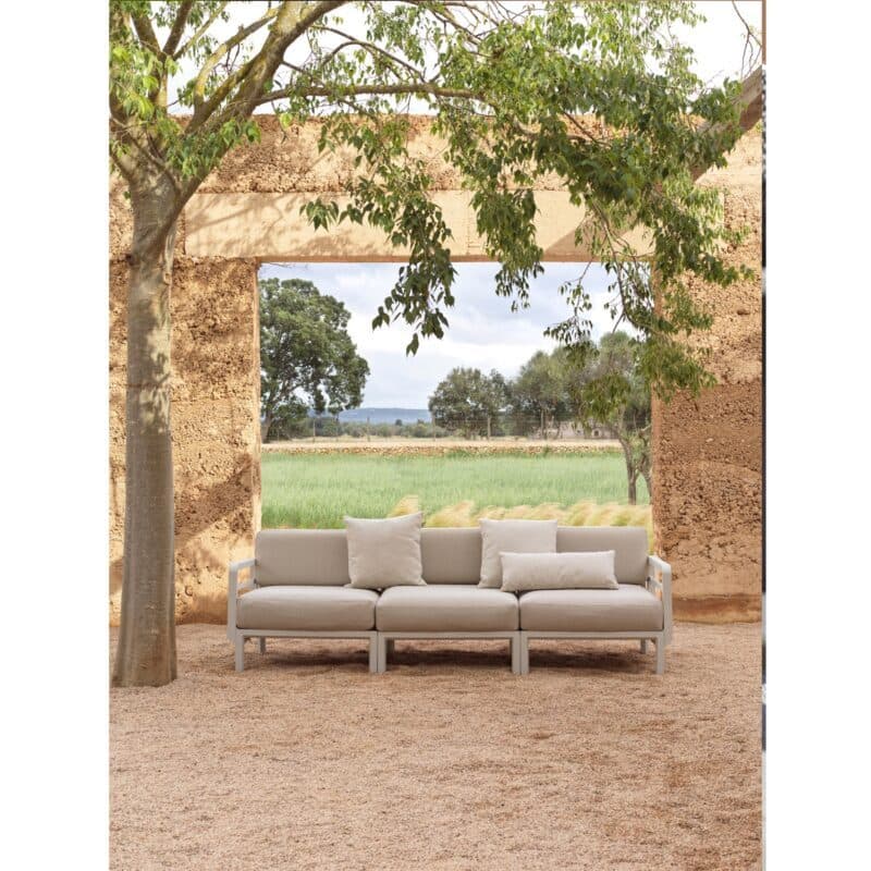 NARDI "Maximo" Loungeset, Kunststoff gesso, Kissen Sunbrella® perla