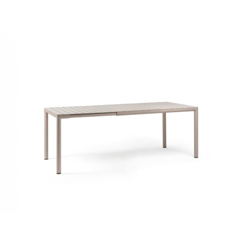 NARDI "Tevere" Ausziehtisch 147/211x90 cm, Gestell Aluminium corda, Tischplatte Kunststoff corda