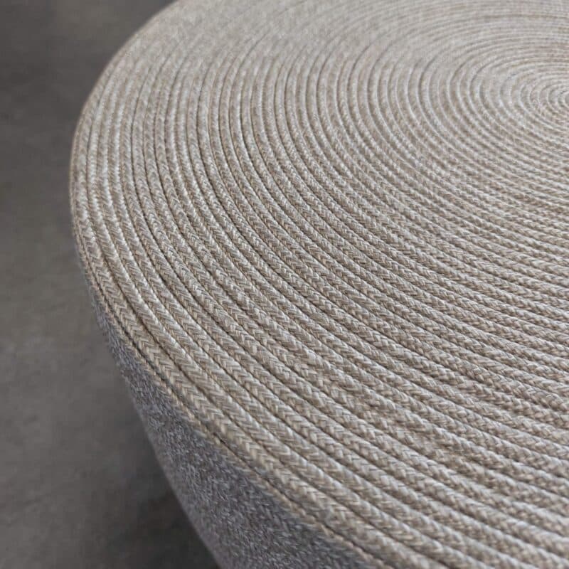 SIT Mobilia "Colina" Beistelltisch/Hocker, Korpus Kunstoff mit Rope, sibirian grey