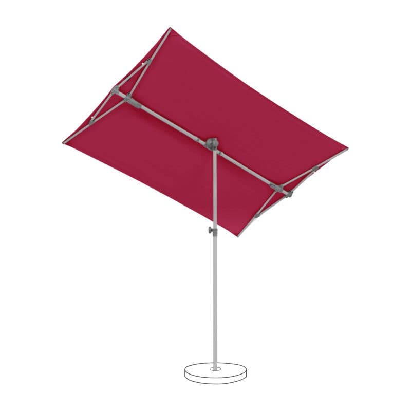 SUNCOMFORT® by GLATZ "Flex-Roof", Sonnenschirm, 195x140 cm, Dessin 064 - Aurora Red